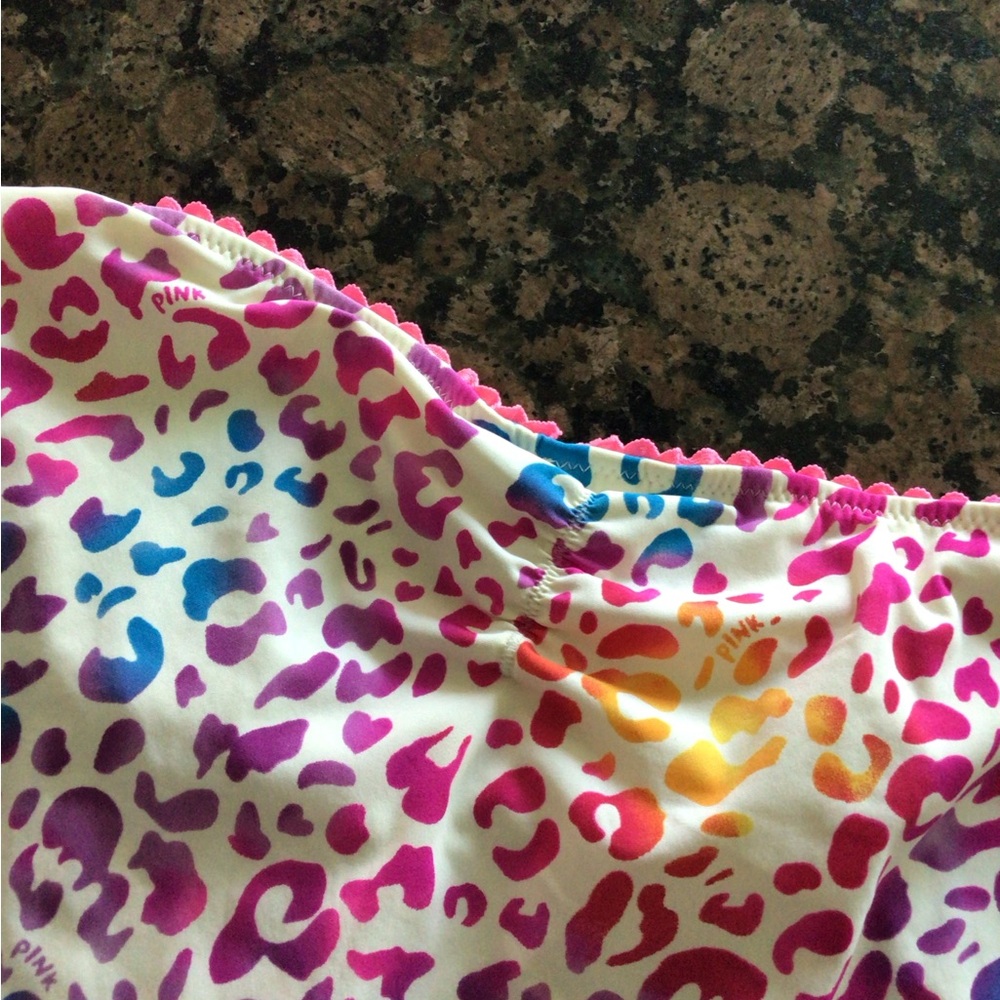 Victoria’s Secret bikini swimsuit rainbow Leopard sequin bathing suit - Picture 8 of 9